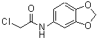 structure of CAS# 392239-42-8, N-(1,3-Benzodioxol-5-Yl)-2-Chloroacetamide;GNF-PF-2243;N-(1,3-Benzodioxol-5-yl)-2-chloroacetamide 97%;N-(2-Chloroacetyl)-3,4-methylenedioxyaniline