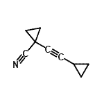 CAS 登录号：39225-20-2， 1-(环丙基乙炔基)环丙烷甲腈