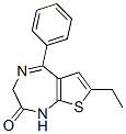 CAS 登录号：39227-95-7， 7-乙基-5-苯基-3,4-二氢噻吩并[3,2-f][1,4]二氮杂卓-2-酮