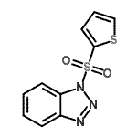 结构式 CAS# 394245-72-8, 1-(2-噻吩基磺酰基)-1H-苯并三唑