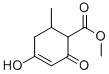 结构式 CAS# 39493-62-4, 4-羟基-6-甲基-2-氧代-3-环己烯-1-羧酸甲酯