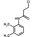 structure of CAS# 39494-15-0, 3-Chloro-N-(2,3-Dimethylphenyl)Propanamide;MFCD02973792;propanamide, 3-chloro-N-(2,3-dimethylphenyl);propanamide, 3-chloro-N-(2,3-dimethylphenyl)-
