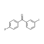 结构式 CAS# 395-11-9, (4-氟苯基)(3-碘苯基)甲酮