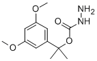 结构式 CAS# 39508-00-4, 1-(3,5-二甲氧基苯基)-1-甲基乙基肼基甲酸酯