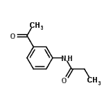 结构式 CAS# 39569-28-3, N-(3-乙酰基苯基)丙酰胺