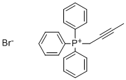 structure of CAS# 39616-23-4, 2-Butynyltriphenylphosphonium Bromide;2-BUTYNYLTRIPHENYLPHOSPHONIUM BROMIDE