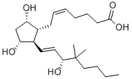 structure of CAS# 39746-23-1, 16,16-Dimethyl Prostaglandin F2alpha;(Z)-7-[(1R,2R,3R,5S)-3,5-Dihydroxy-2-[(E,3R)-3-Hydroxy-4,4-Dimethyl-Oct-1-Enyl]Cyclopentyl]Hept-5-Enoic Acid;(5Z,9Alpha,11Alpha,13E,15S)-9,11,15-Trihydroxy-16,16-Dimethylprosta-5,13-Dien-1-Oic Acid;16,16-Dimethyl Pgf2 Alpha