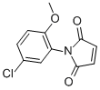 structure of CAS# 39900-81-7, 1-(5-Chloro-2-Methoxy-Phenyl)-Pyrrole-2,5-Dione;1-(5-Chloro-2-Methoxy-Phenyl)Pyrrole-2,5-Dione;1-(5-Chloro-2-Methoxy-Phenyl)-3-Pyrroline-2,5-Quinone;Eu-0029088
