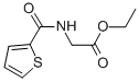 structure of CAS# 39978-25-1, Ethyl 2-(Thiophene-2-Carboxamido)Acetate;2-[[Oxo-(2-Thienyl)Methyl]Amino]Acetic Acid Ethyl Ester;2-(Thiophene-2-Carbonylamino)Acetic Acid Ethyl Ester;Ethyl 2-(Thiophen-2-Ylcarbonylamino)Ethanoate