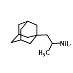 结构式 CAS# 39978-69-3, 1-(金刚烷-1-基)-2-丙胺
