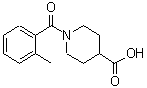 结构式 CAS# 401581-31-5, 1-(2-甲基苯甲酰)-4-哌啶羧酸
