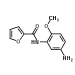 结构式 CAS# 402599-21-7, N-(5-氨基-2-甲氧基苯基)-2-糠酰胺