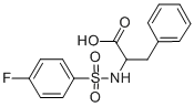 结构式 CAS# 40279-96-7, 2-([(4-氟苯基)磺酰基]氨基)-3-苯丙酸