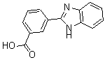 结构式 CAS# 402944-81-4, 3-(1H-苯并咪唑-2-基)-苯甲酸