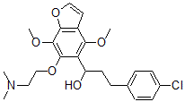 CAS#: 40680-82-8， alpha-[2-(4-Chlorophenyl)Ethyl]-4,7-Dimethoxy-6-[2-(Dimethylamino)Ethoxy]-5-Benzofuranmethanol