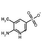 结构式 CAS# 40741-48-8, 6-氨基-5-甲基-3-吡啶鎓磺酸酯