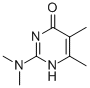 结构式 CAS# 40778-16-3, 2-(二甲基氨基)-5,6-二甲基-1H-嘧啶-4-酮