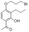结构式 CAS# 40786-20-7, 1-[4-(3-溴丙氧基)-2-羟基-3-丙基苯基]乙烷-1-酮