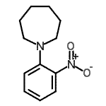 structure of CAS# 40832-88-0, 1-(2-Nitrophenyl)Azepane;1-(2-NITRO-PHENYL)-AZEPANE;ZINC04361771
