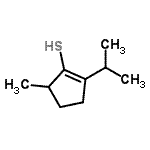 CAS 登录号：408533-30-2， 2-异丙基-5-甲基-1-环戊烯-1-硫醇