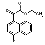 structure of CAS# 409081-83-0, Ethyl (4-Fluoro-1-Naphthyl)(Oxo)Acetate;Ethyl 4-fluoro-1-naphthoylformate;MFCD09801427