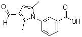 structure of CAS# 409353-42-0, 3-(3-Formyl-2,5-Dimethyl-1H-Pyrrol-1-Yl)Benzoic Acid;3-(3-formyl-2,5-dimethyl-1H-pyrrol-1-yl)benzoic ; acid;3-(3-formyl-2,5-dimethyl-1H-pyrrol-1-yl)benzoic acid;3-(3-Formyl-2,5-dimethyl-pyrrol-1-yl)-benzoic acid