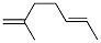 CAS 登录号：41044-63-7， (5E)-2-甲基-1,5-庚二烯