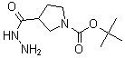 结构式 CAS# 411238-88-5, 1-叔丁氧羰基-3-肼基羰基吡咯烷
