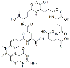 CAS#: 41432-72-8， (2S)-2-[[(4S)-4-[[(4S)-4-[[(4S)-4-[[(4S)-4-[[4-[(2-Amino-4-Oxo-1H-Pteridin-6-Yl)Methyl-Formyl-Amino]Benzoyl]Amino]-4-Carboxy-Butanoyl]Amino]-4-Carboxy-Butanoyl]Amino]-4-Carboxy-Butanoyl]Amino]-4-Carboxy-Butanoyl]Amino]Pentanedioic Acid