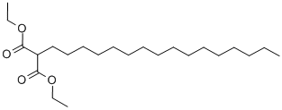 结构式 CAS# 41433-81-2, 正十六烷基丙二酸二乙酯