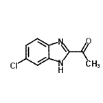 结构式 CAS# 41510-16-1, 1-(5-氯-1H-苯并咪唑-2-基)乙酮