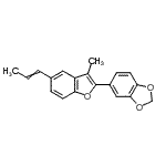 CAS#: 41744-27-8， 5-[3-Methyl-5-(1-Propen-1-Yl)-1-Benzofuran-2-Yl]-1,3-Benzodioxole