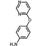 structure of CAS# 417724-74-4, 4-(4-Pyrimidinyloxy)Aniline;4-(pyrimidin-4-yloxy)aniline