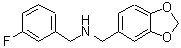结构式 CAS# 418789-26-1, 1-(1,3-苯并二氧戊环-5-基)-N-(3-氟苄基)甲胺