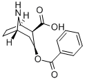 structure of CAS# 41889-45-6, Benzoyl Norecgonine;(1R,2R,3S,5S)-3-(Oxo-Phenylmethoxy)-8-Azabicyclo[3.2.1]Octane-2-Carboxylic Acid;(1R,2R,3S,5S)-3-Phenylcarbonyloxy-8-Azabicyclo[3.2.1]Octane-2-Carboxylic Acid;8-Azabicyclo[3.2.1]Octane-2-Carboxylic Acid, 3-(Benzoyloxy)-, [1R-(Exo,Exo)]-