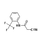 structure of CAS# 419534-37-5, 2-Cyano-N-[2-(Trifluoromethyl)Phenyl]Acetamide;MFCD03946384;ZINC03289675