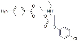 CAS#: 42016-66-0， 4-Aminobenzoyloxyethyldiethylammonium 2-(4-Chlorophenoxy)-2-Methylpropionate