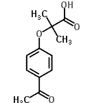 CAS#: 42019-57-8， 2-(4-Acetylphenoxy)-2-Methylpropanoic Acid