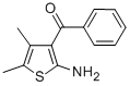 structure of CAS# 42024-93-1, (2-Amino-4,5-Dimethyl-3-Thienyl)Phenyl-Methanone;Phenyl(2-Amino-4-Methyl-5-Methyl-3-Thienyl) Ketone;(2-Amino-4,5-Dimethyl-3-Thienyl)Phenyl Ketone;Phenyl(2-Amino-4,5-Dimethyl-3-Thienyl) Ketone