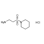 structure of CAS# 42025-52-5, 2-(1-Piperidinylsulfonyl)Ethanamine Hydrochloride (1:1);2-(piperidin-1-ylsulfonyl)ethanamine hydrochloride;2-(Piperidine-1-sulfonyl)-ethylamine hydrochloride;MFCD08752501