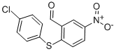 structure of CAS# 42191-01-5, 5-Nitro-2-(4-Chlorophenylthio)Benzaldehyde;2-(4-CHLOROPHENYLTHIO)-5-NITROBENZALDEHYDE