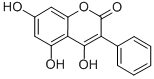 structure of CAS# 4222-02-0, 4,5,7-Trihydroxy-3-Phenylcoumarin;4,5,7-Trihydroxy-3-Phenyl-2H-1-Benzopyran-2-One;4,5,7-TRIHYDROXY-3-PHENYLCOUMARIN