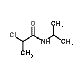 structure of CAS# 42275-92-3, 2-Chloro-N-Isopropylpropanamide;2-chloro-N-(methylethyl)propanamide;2-chloro-N-(propan-2-yl)propanamide;2-chloro-N-cyclopropylquinoline-4-carboxamide