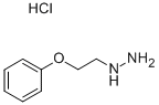 structure of CAS# 4230-21-1, 1-(2-Phenoxyethyl)Hydrazine;(2-Phenoxyethylamino)Ammonium Chloride;(2-Phenoxyethyl)Hydrazine Hydrochloride;Hydrazine, (2-Phenoxyethyl)-, Hydrochloride