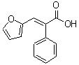 结构式 CAS# 42307-39-1, (2E)-3-(2-呋喃基)-2-苯基丙烯酸