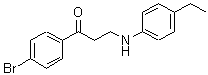 structure of CAS# 423735-02-8, 1-(4-Bromophenyl)-3-[(4-Ethylphenyl)Amino]-1-Propanone;1-(4-bromophenyl)-3-(4-ethylanilino)-1-propanone;1-(4-bromophenyl)-3-[(4-ethylphenyl)amino]-1-propanone;1-(4-bromophenyl)-3-[(4-ethylphenyl)amino]propan-1-one