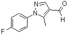 结构式 CAS# 423768-41-6, 1-(4-氟苯基)-5-甲基-1H-吡唑-4-甲醛