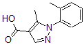 结构式 CAS# 423768-56-3, 5-甲基-1-(2-甲基苯基)-1H-吡唑-4-羧酸