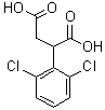 结构式 CAS# 42474-07-7, 2-(2,6-二氯苯基)琥珀酸