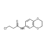 结构式 CAS# 42477-08-7, 3-氯-N-(2,3-二氢-1,4-苯并二氧杂环己-6-基)丙酰胺